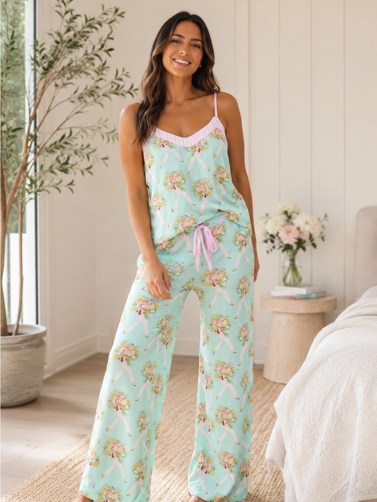 PJ Salvage Other - P.J. Salvage x Adrian Valencia Pajama Set NWT 🌸 Bright Mint 1X